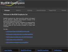 Tablet Screenshot of modem-geophysics.com